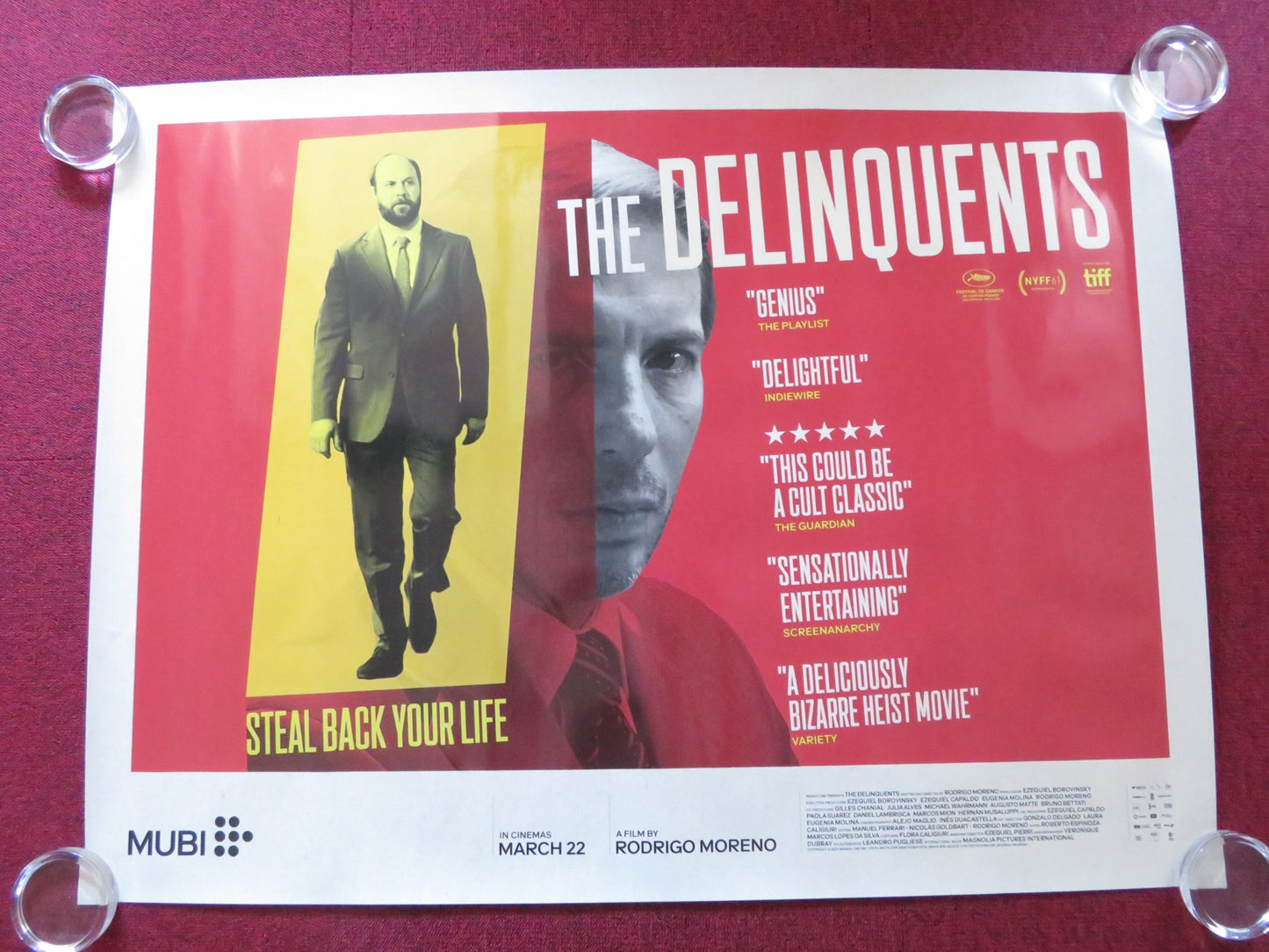 THE DELINQUENTS UK QUAD ROLLED POSTER DANIEL ELIAS ESTEBAN BIGLIARDI 2023