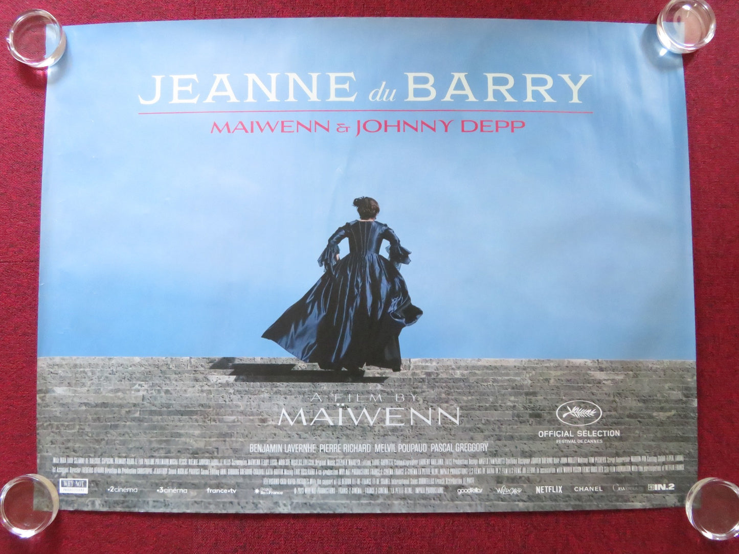 JEANNE DU BARRY UK QUAD ROLLED POSTER JOHNNY DEPP MAIWENN 2023