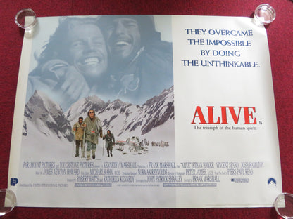 ALIVE UK QUAD ROLLED POSTER ETHAN HAWKE VINCENT SPANO 1993