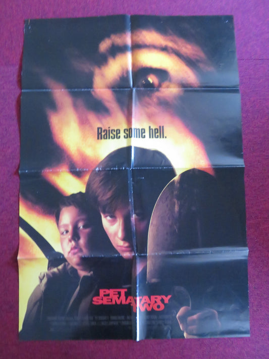 PET SEMATARY TWO - B  FOLDED US ONE SHEET POSTER EDWARD FURLONG A. EDWARDS 1992