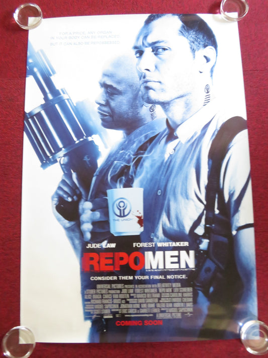 REPO MEN US ONE SHEET ROLLED POSTER JUDE LAW FOREST WHITAKER 2010