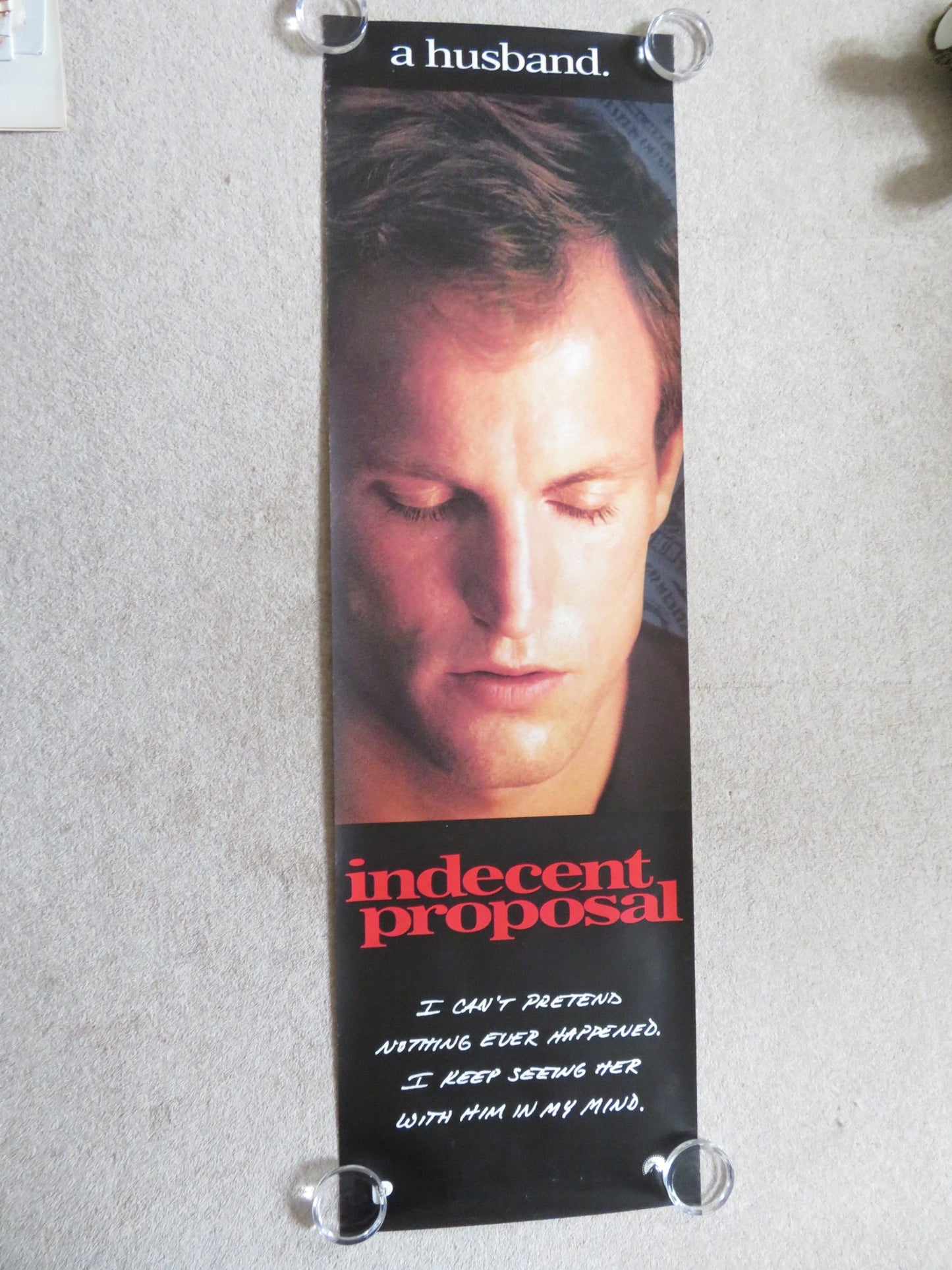 INDECENT PROPOSAL - B  DOOR PANEL POSTER ROLLED WOODY HARRELSON 1993