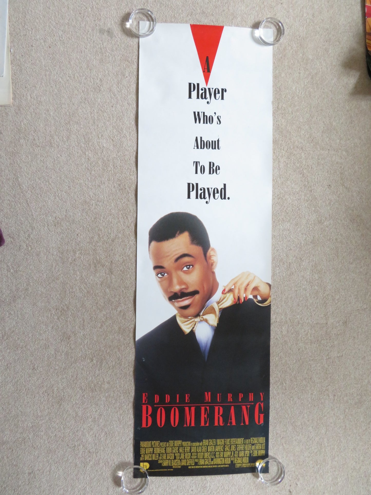 BOOMERANG DOOR PANEL POSTER ROLLED EDDIE MURPHY HALLE BERRY 1992