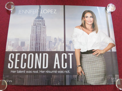 SECOND ACT UK QUAD ROLLED POSTER JENNIFER LOPEZ VANESSA HUDGENS 2018