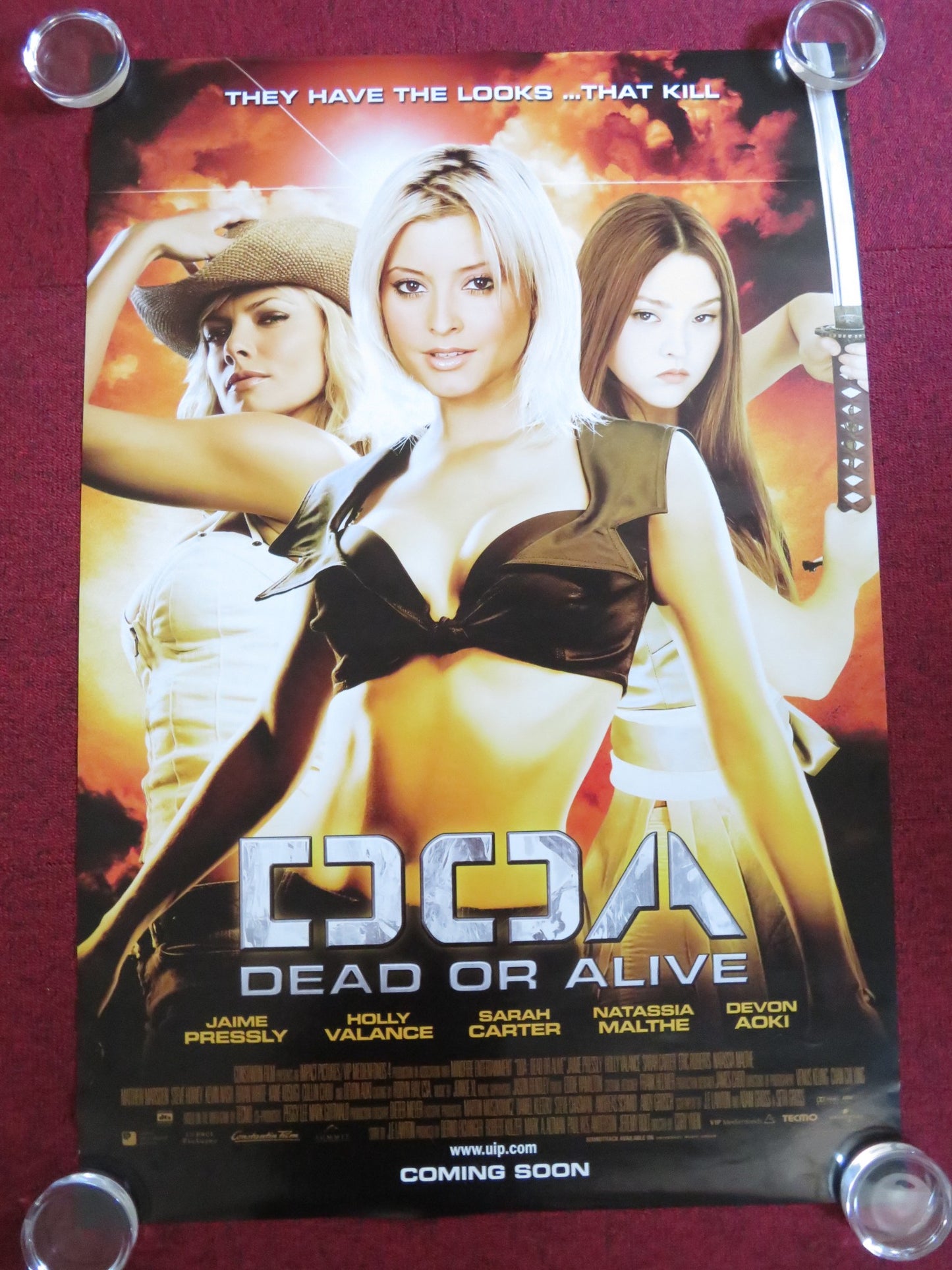 DOA: DEAD OR ALIVE US ONE SHEET ROLLED POSTER JAIME PRESSLY HOLLY VALANCE 2006