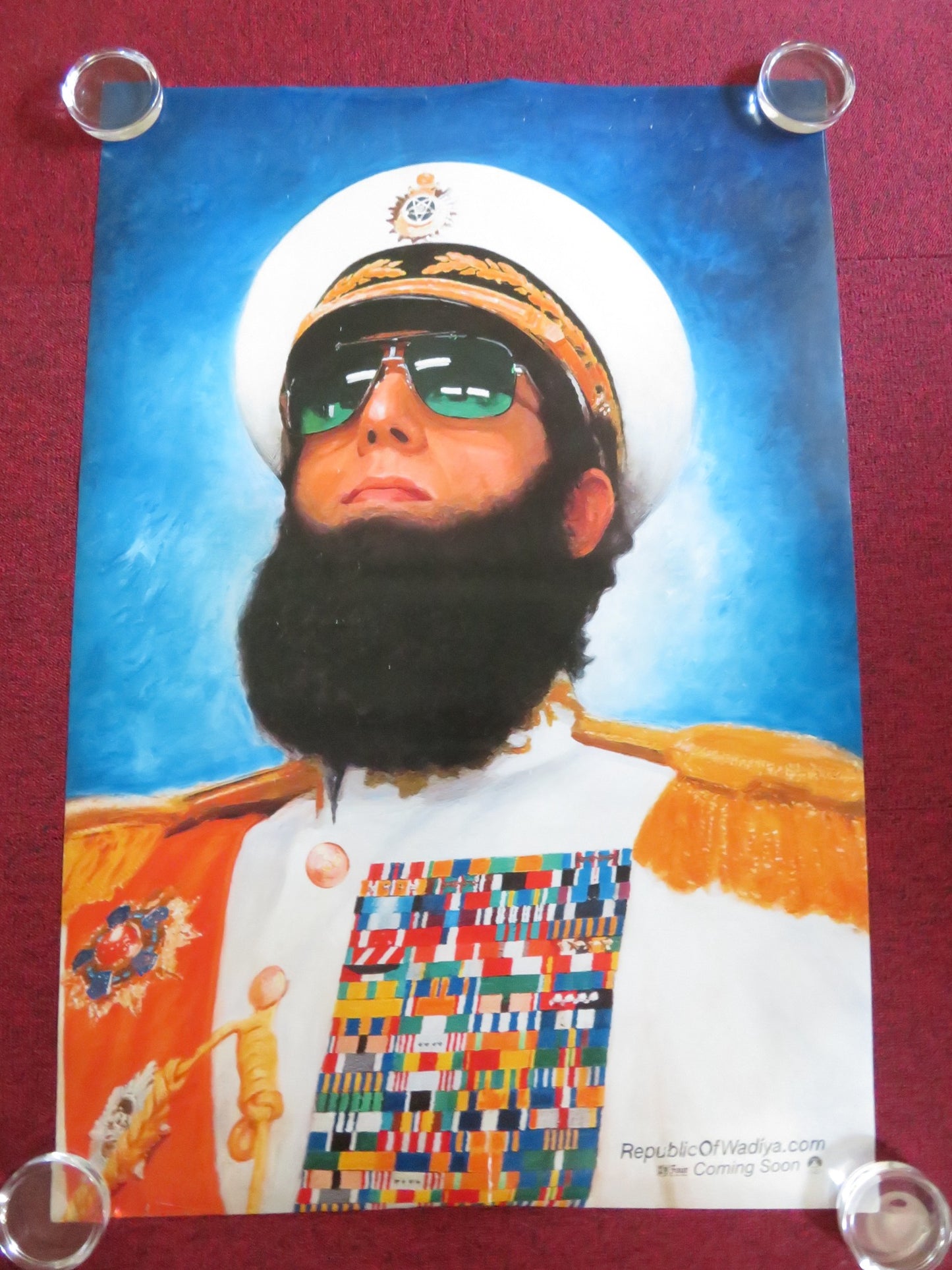 THE DICTATOR US ONE SHEET ROLLED POSTER SACHA BARON COHEN SAYED BADREYA 2012