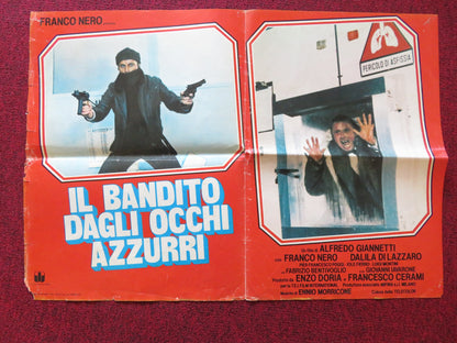 THE BLUE EYED BANDIT - E ITALIAN FOTOBUSTER POSTER FOLDED FRANCO NERO 1980