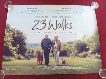 23 WALKS UK QUAD ROLLED POSTER DAVE JOHNS ALISON STEADMAN 2020