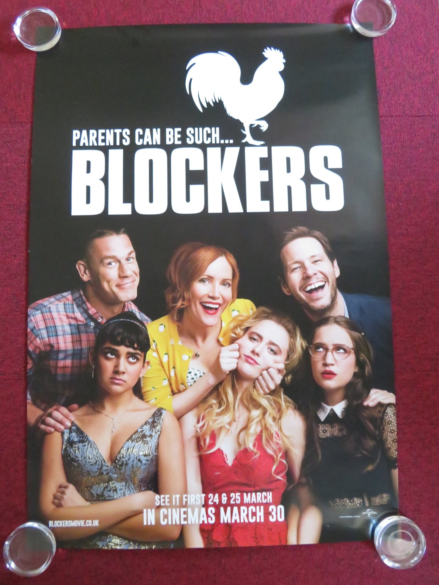 BLOCKERS US ONE SHEET ROLLED POSTER LESLIE MANN JOHN CENA 2018