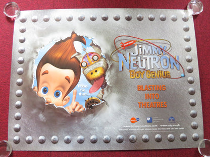 JIMMY NEUTRON: BOY GENIUS UK QUAD ROLLED POSTER MEGAN CAVANAGH MARK DECARLO 2001