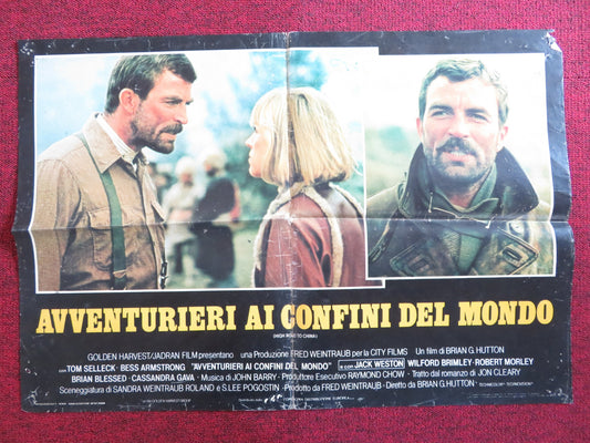 HIGH ROAD TO CHINA - B ITALIAN FOTOBUSTA POSTER FOLDED TOM SELLECK 1983