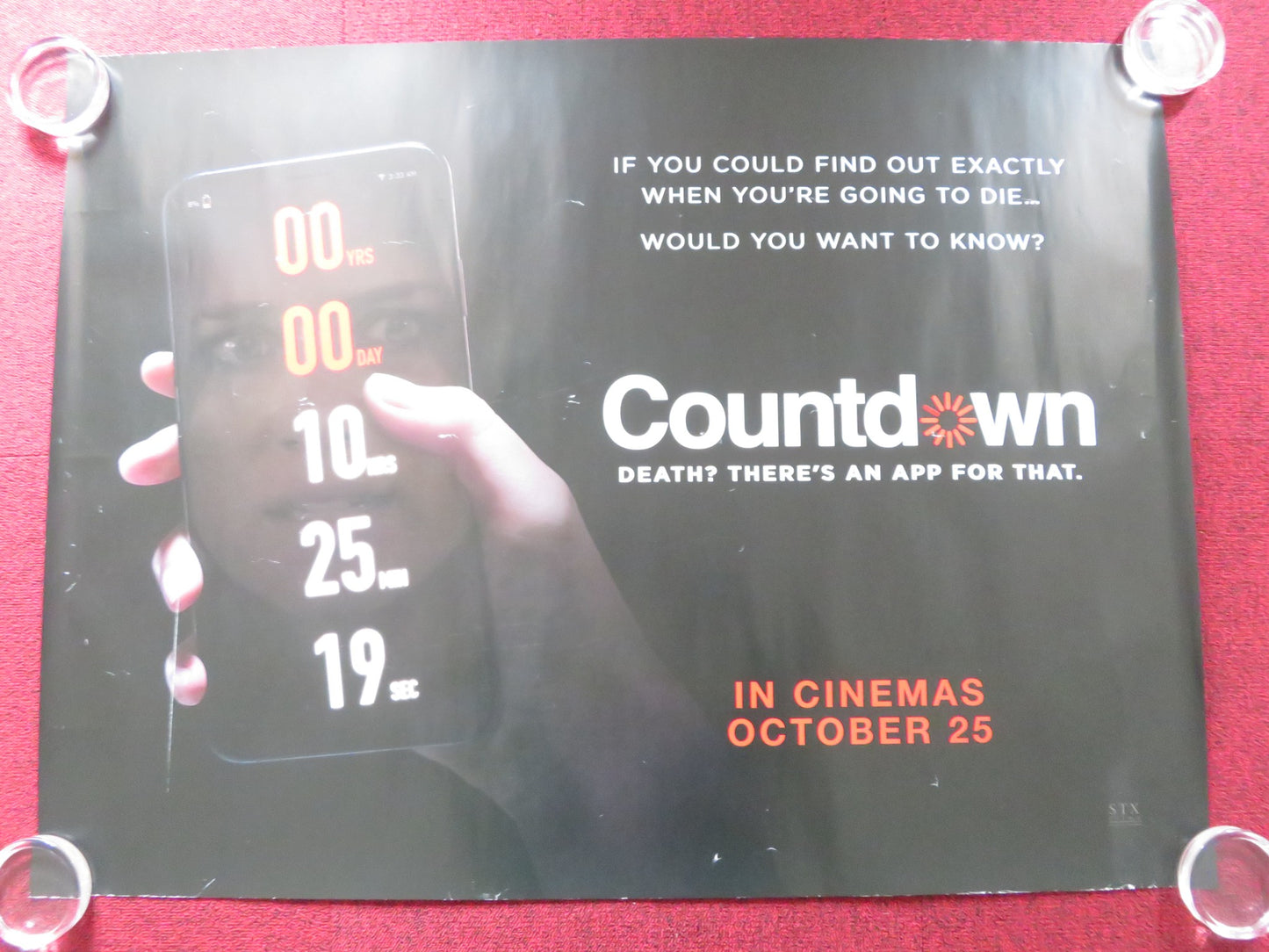 COUNTDOWN UK QUAD ROLLED POSTER ELIZABETH LAIL JORDAN CALLOWAY 2019