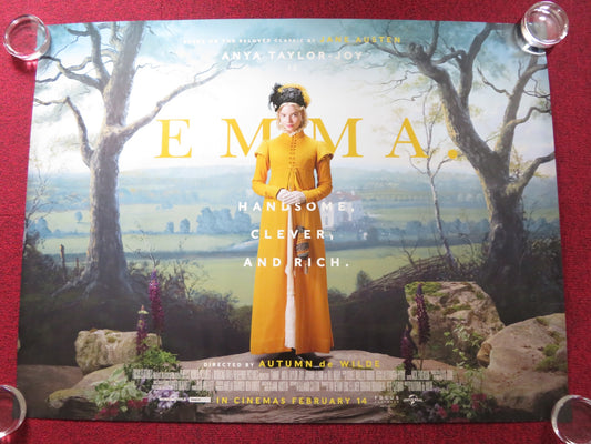 EMMA - B UK QUAD ROLLED POSTER  ANA TAYLOR-JOY MIA GOTH 2020