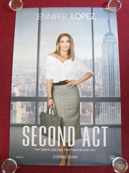 SECOND ACT- B  US ONE SHEET ROLLED POSTER JENNIFER LOPEZ VANESSA HUDGENS 2018