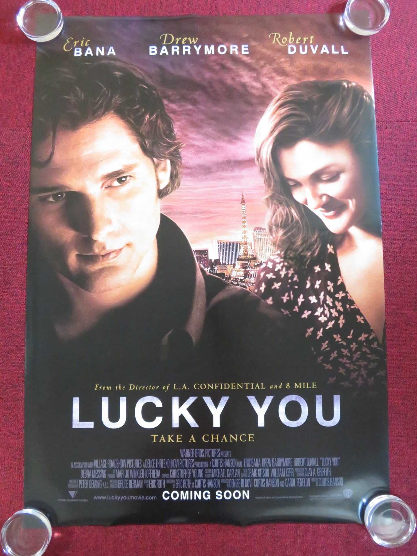 LUCKY YOU US ONE SHEET ROLLED POSTER ERIC BANA DREW BARRYMORE 2007