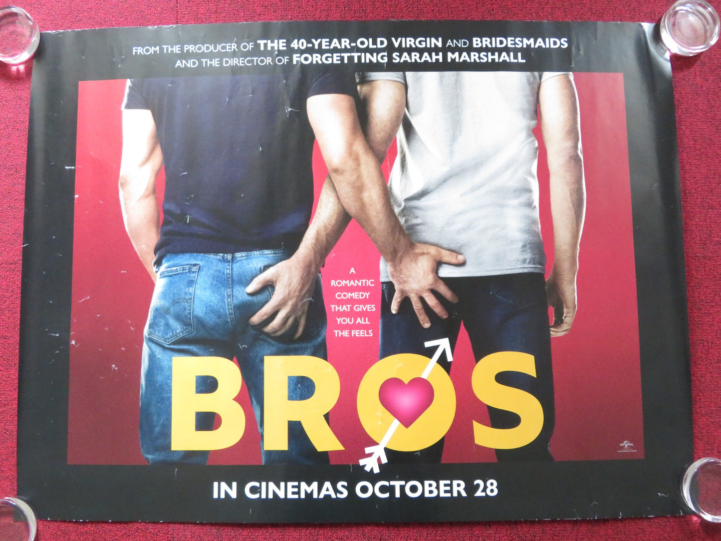 BROS UK QUAD ROLLED POSTER BILLY EICHNER LUKE MACFARLANE 2022