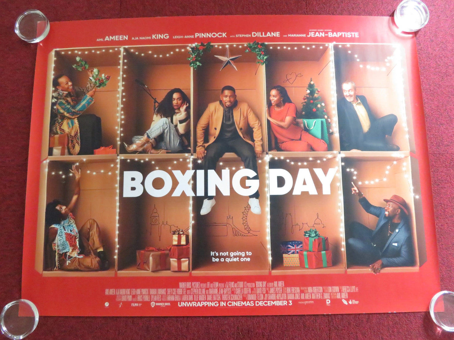 BOXING DAY UK QUAD ROLLED POSTER AML AMEEN AJA NAOMI KING 2021