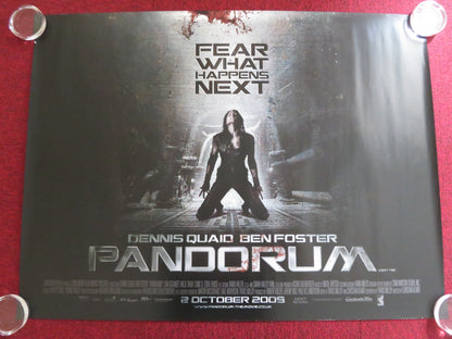 PANDORUM UK QUAD ROLLED POSTER DENNIS QUAID BEN FOSTER 2009