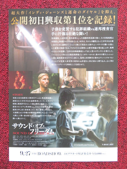 SOUND OF FREEDOM JAPANESE CHIRASHI (B5) POSTER JIM CAVIEZEL BILL CAMP 2023