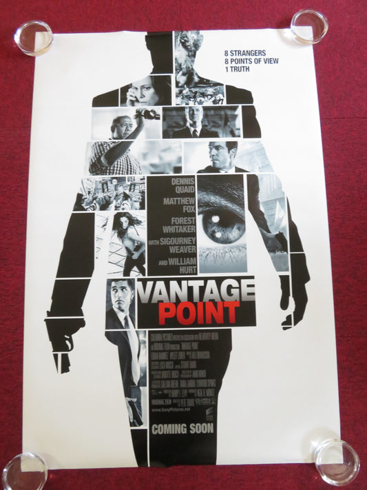 VANTAGE POINT US ONE SHEET ROLLED POSTER DENNIS QUAID MATTHEW FOX 2008