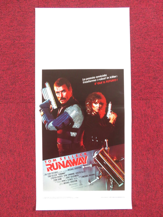 RUNAWAY ITALIAN LOCANDINA POSTER TOM SELLECK CYNTHIA RHODES 1984