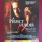 A PERFECT MURDER VHS VIDEO POSTER MICHAEL DOUGLAS GWYNETH PALTROW 1998