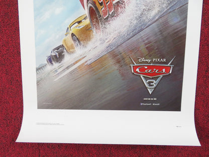 CARS 3 ITALIAN LOCANDINA POSTER OWEN WILSON ARMIE HAMMER 2017