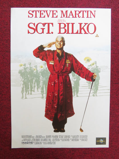 SGT. BILKO VHS VIDEO POSTER STEVE MARTIN 1996