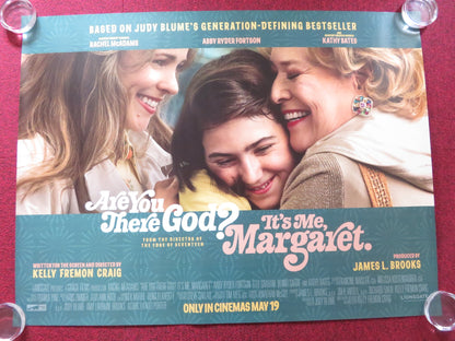 ARE YOU THERE GOD? IT'S ME MARGARET UK QUAD ROLLED POSTER ABBY RYDER 2023