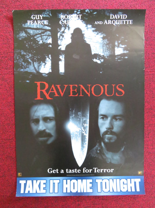 RAVENOUS VHS VIDEO POSTER GUY PEARCE ROBERT CARLYLE 1999