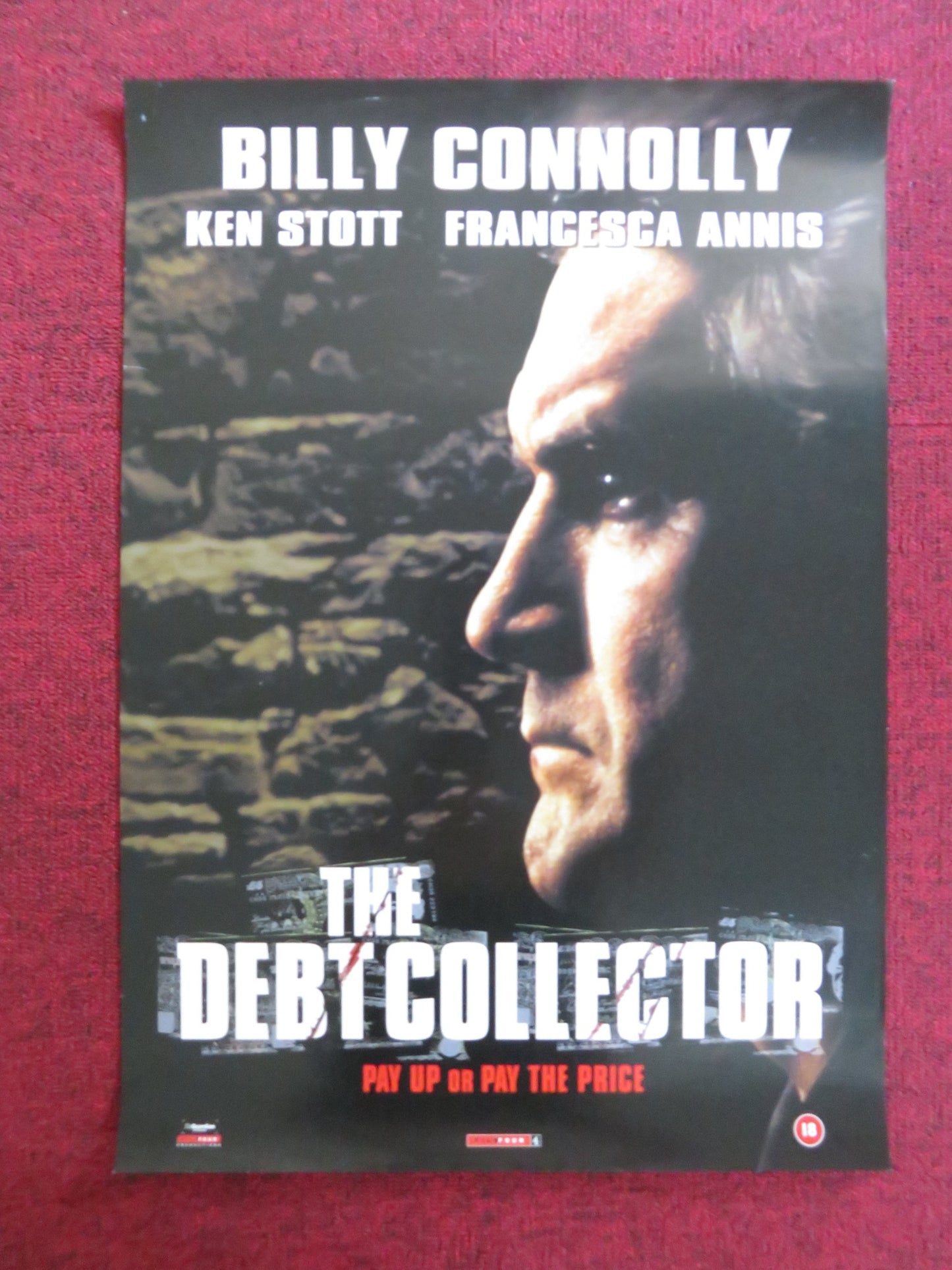 THE DEBT COLLECTOR VHS VIDEO POSTER BILLY CONNOLLY KEN STOTT 1999