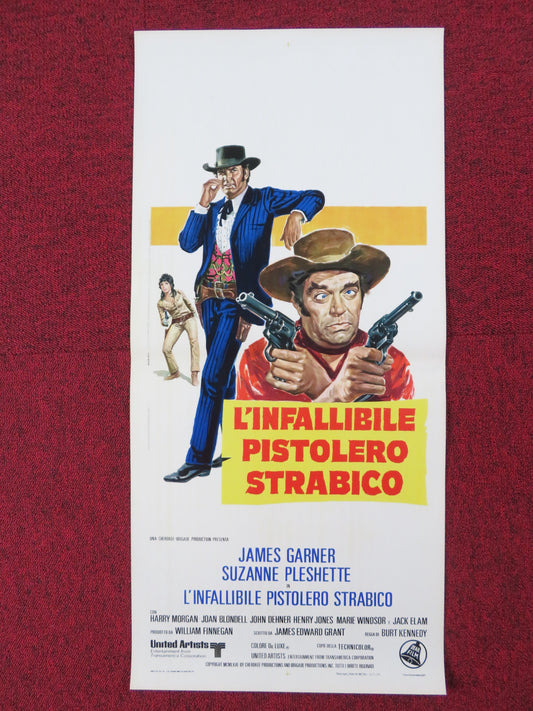 L'INFALLIBILE PISTOLERO STRABICO ITALIAN LOCANDINA POSTER JAMES GARNER 1971