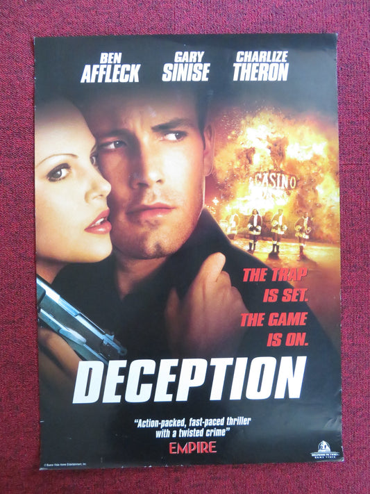 DECEPTION / REINDEER GAMES VHS VIDEO POSTER BEN AFFLECK GARY SINISE 2000