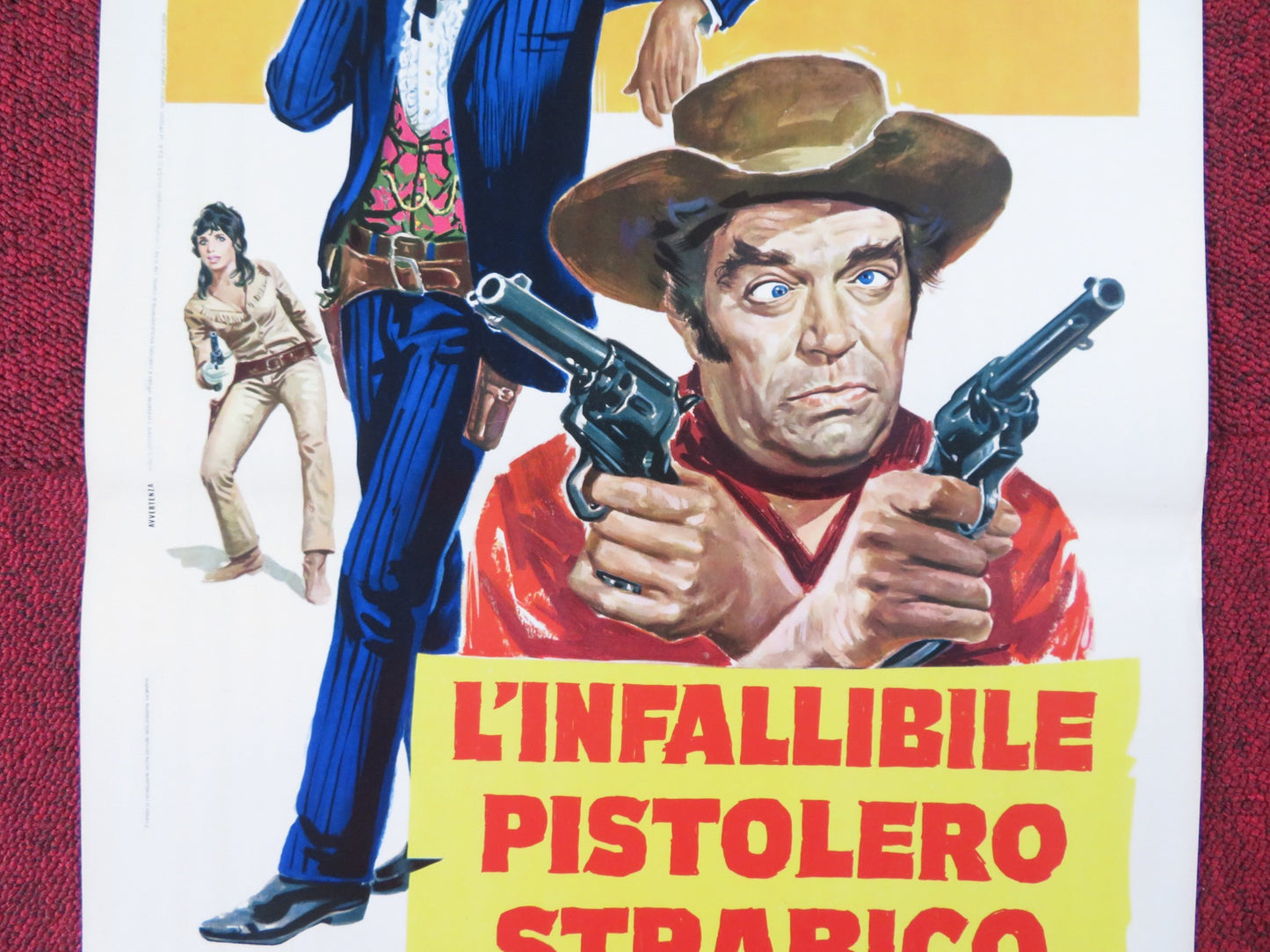 L'INFALLIBILE PISTOLERO STRABICO ITALIAN LOCANDINA POSTER JAMES GARNER 1971