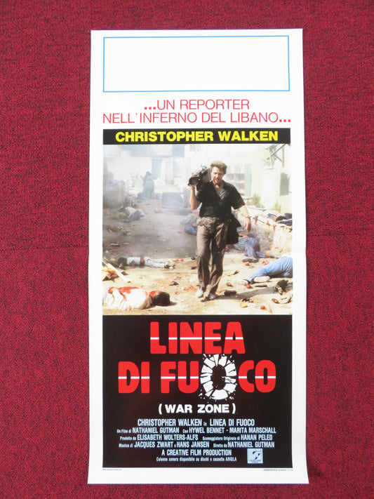 WITNESS IN THE WAR ZONE ITALIAN LOCANDINA POSTER CHRISTOPHER WALKEN 1987