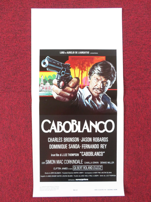 CABO BLANCO ITALIAN LOCANDINA POSTER CHARLES BRONSON JASON ROBARDS 1980