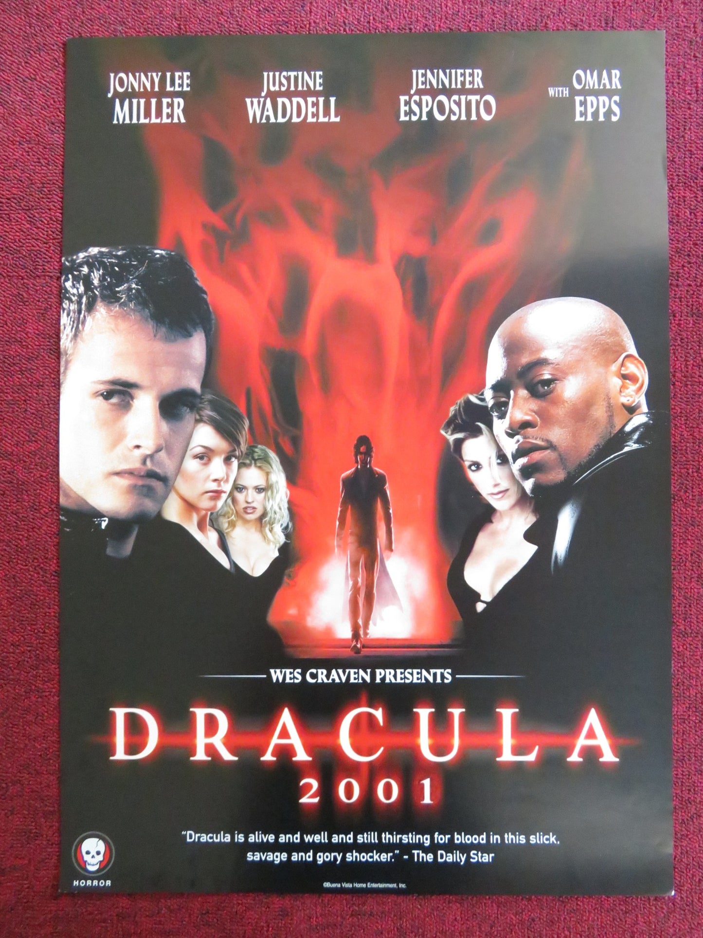 DRACULA 2000 VHS VIDEO POSTER JONNY LEE MILLER GERARD BUTLER 2000