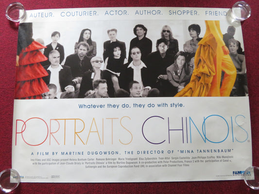 PORTRAITS CHINOIS UK QUAD ROLLED POSTER HELENA BONHAM CARTER R. BOHRINGER 1996