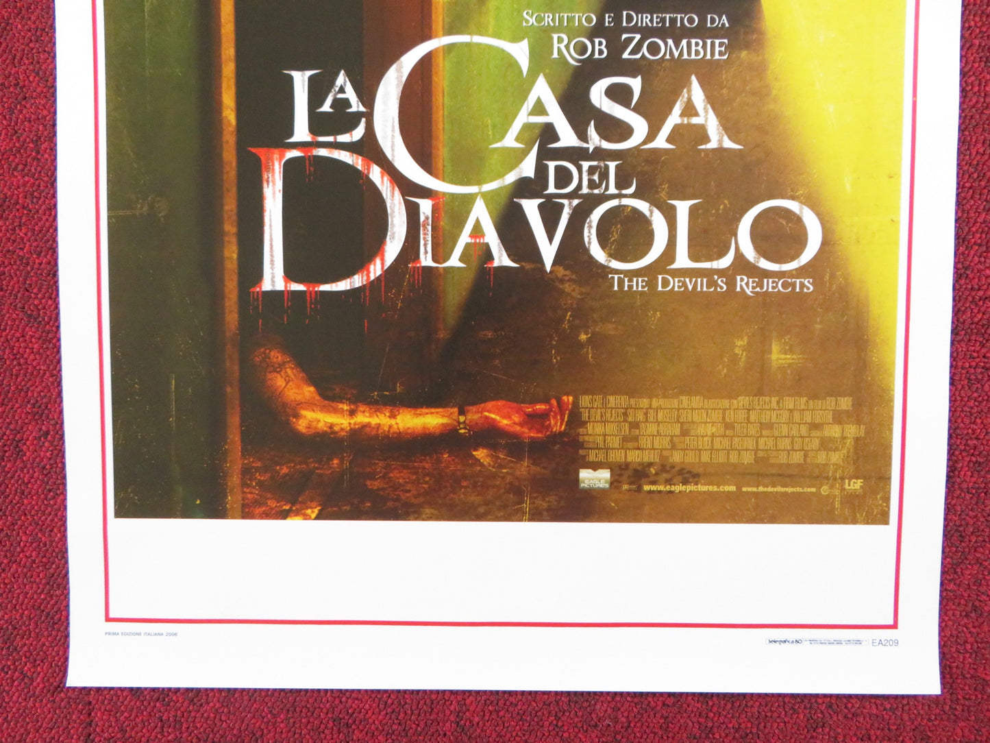 THE DEVIL'S REJECTS ITALIAN LOCANDINA POSTER SIG HAIG 2006