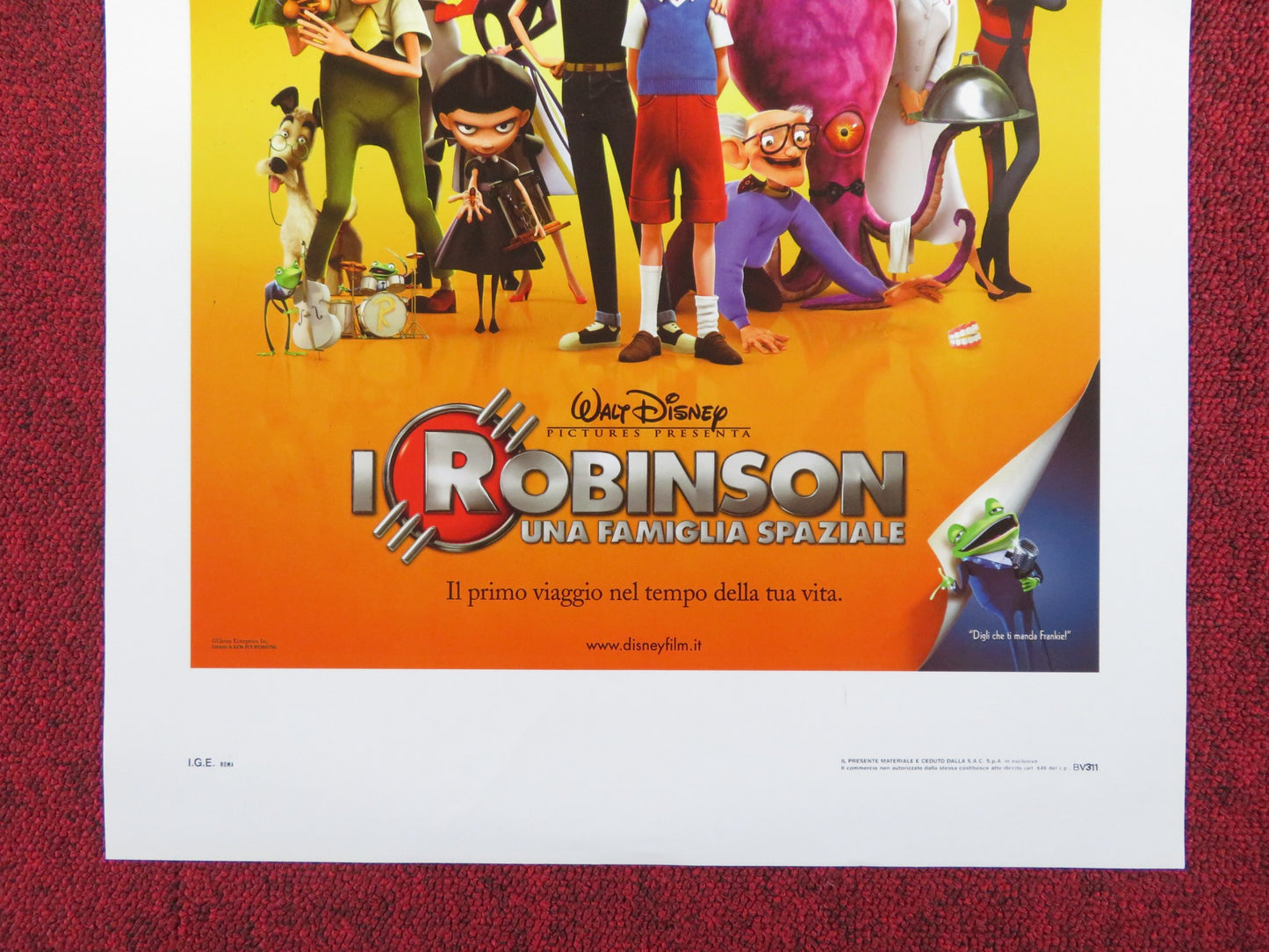 MEET THE ROBINSONS ITALIAN LOCANDINA POSTER ANGELA BASSETT DANIEL HANSEN 2007