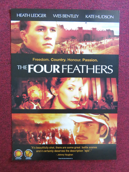 THE FOUR FEATHERS VHS VIDEO POSTER HEATH LEDGER KATE HUDSON 2002