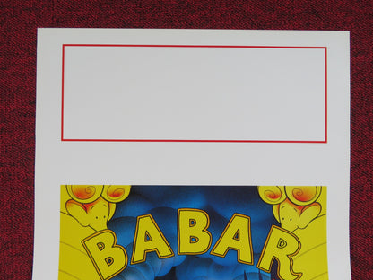 BABAR: THE MOVIE ITALIAN LOCANDINA POSTER GORDON PINSENT ELIZABETH HANNA 1990