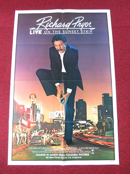 RICHARD PRYOR: LIVE ON THE SUNSET STRIP -B  FOLDED US ONE SHEET POSTER 1982