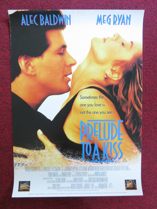 PRELUDE TO A KISS VHS VIDEO POSTER ALEC BALDWIN MEG RYAN 1994