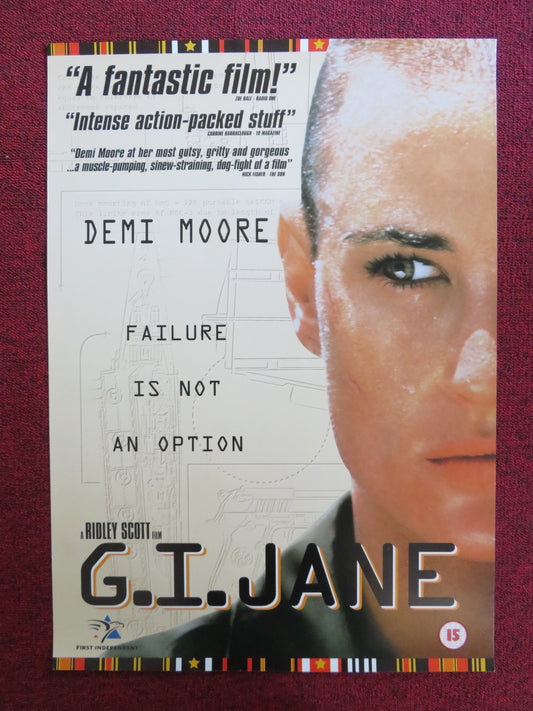 G.I. JANE VHS VIDEO POSTER DEMI MOORE VIGGO MORTENSEN 1997