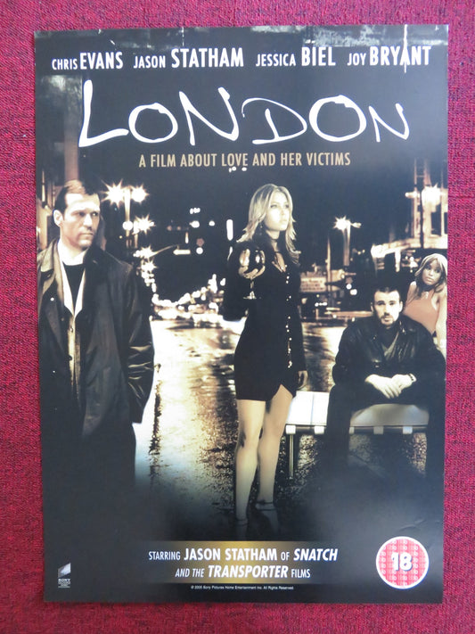 LONDON VHS VIDEO POSTER JASON STATHAM JESSICA BIEL 2005