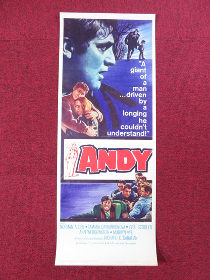 ANDY US INSERT POSTER NORMAN ALDEN TAMARA DAYKARHONOVA 1965