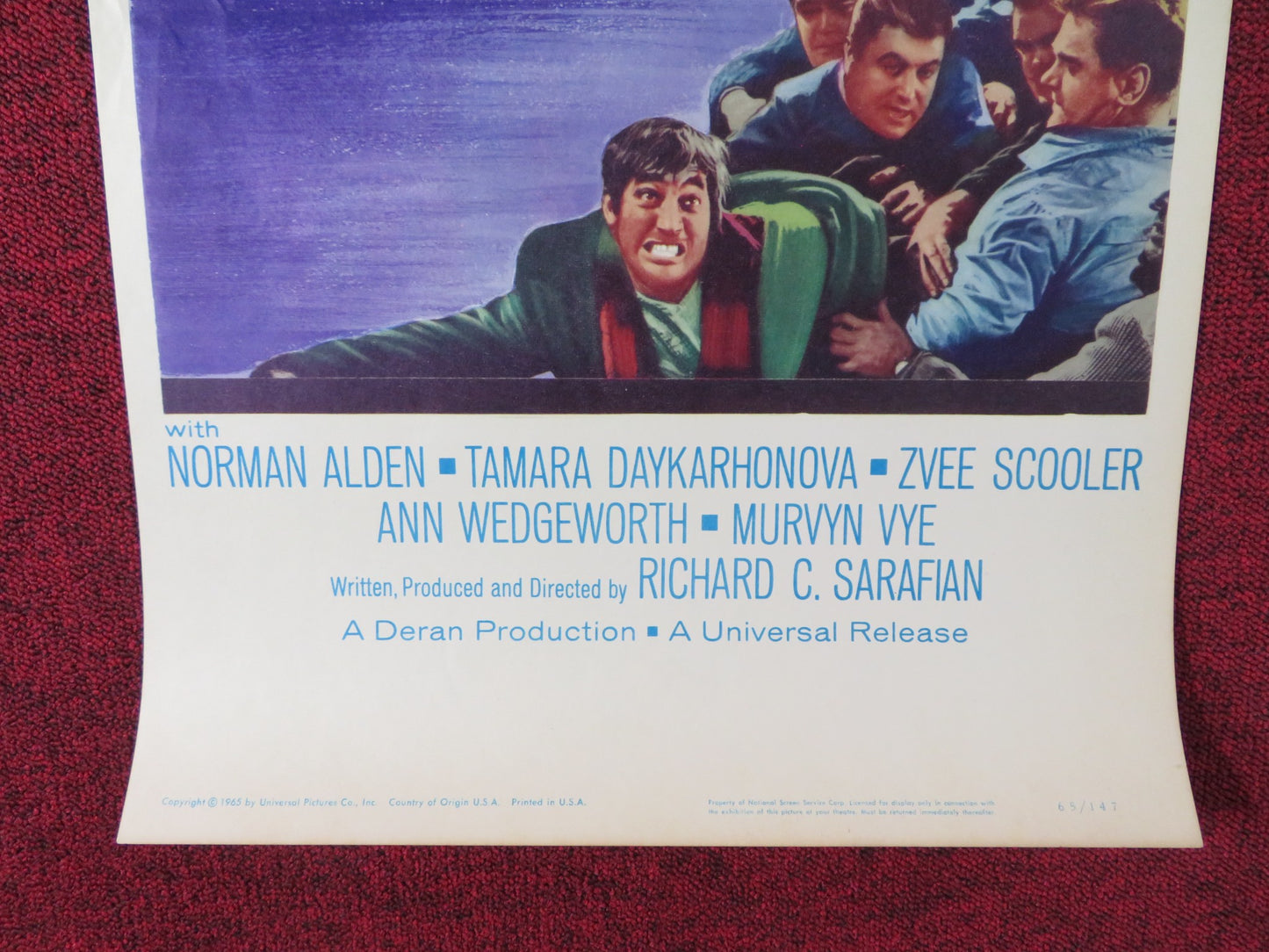 ANDY US INSERT POSTER NORMAN ALDEN TAMARA DAYKARHONOVA 1965