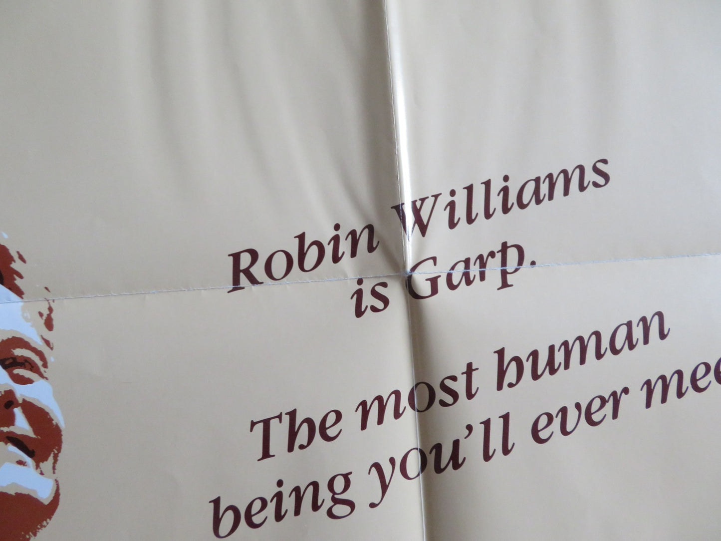 THE WORLD ACCORDING TO GARP-B FOLDED US ONE SHEET POSTER ROBIN WILLIAMS 1982