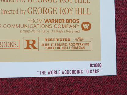 THE WORLD ACCORDING TO GARP-B FOLDED US ONE SHEET POSTER ROBIN WILLIAMS 1982